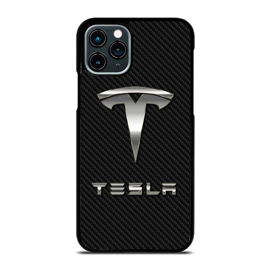 TESLA CARBON LOGO iPhone 11 Pro Case Cover