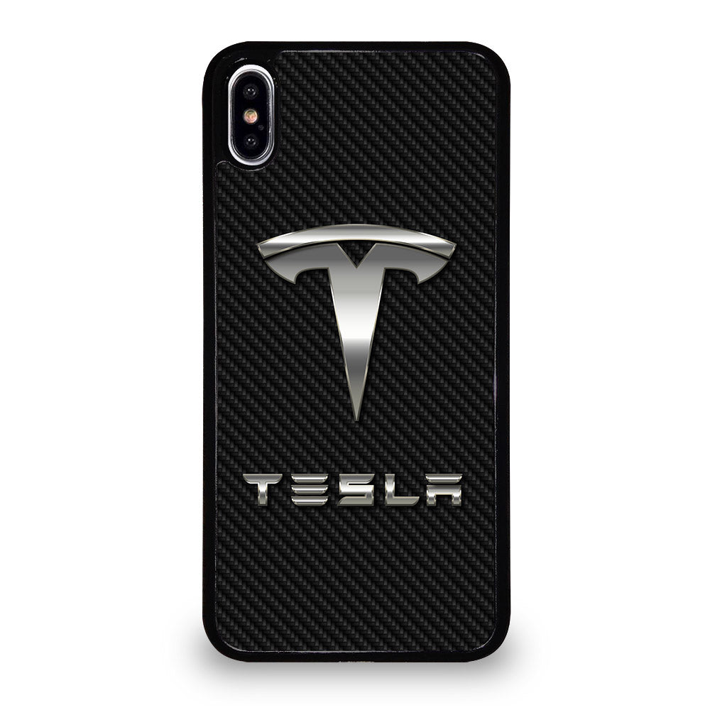 TESLA CARBON LOGO iPhone XS Max Case Cover
