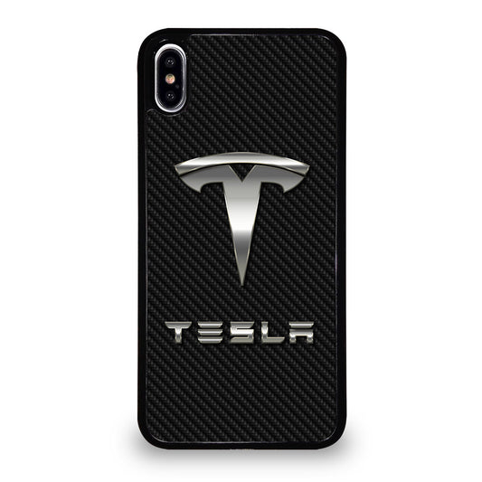 TESLA CARBON LOGO iPhone XS Max Case Cover