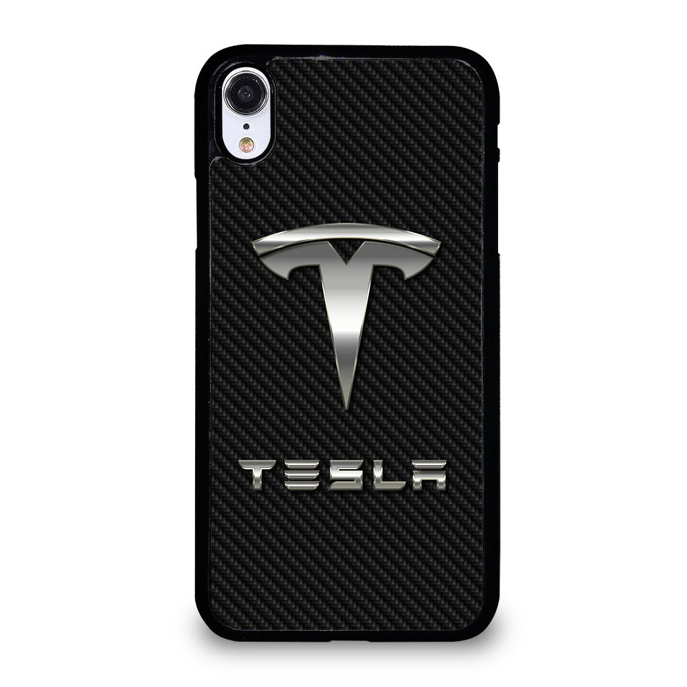 TESLA CARBON LOGO iPhone XR Case Cover