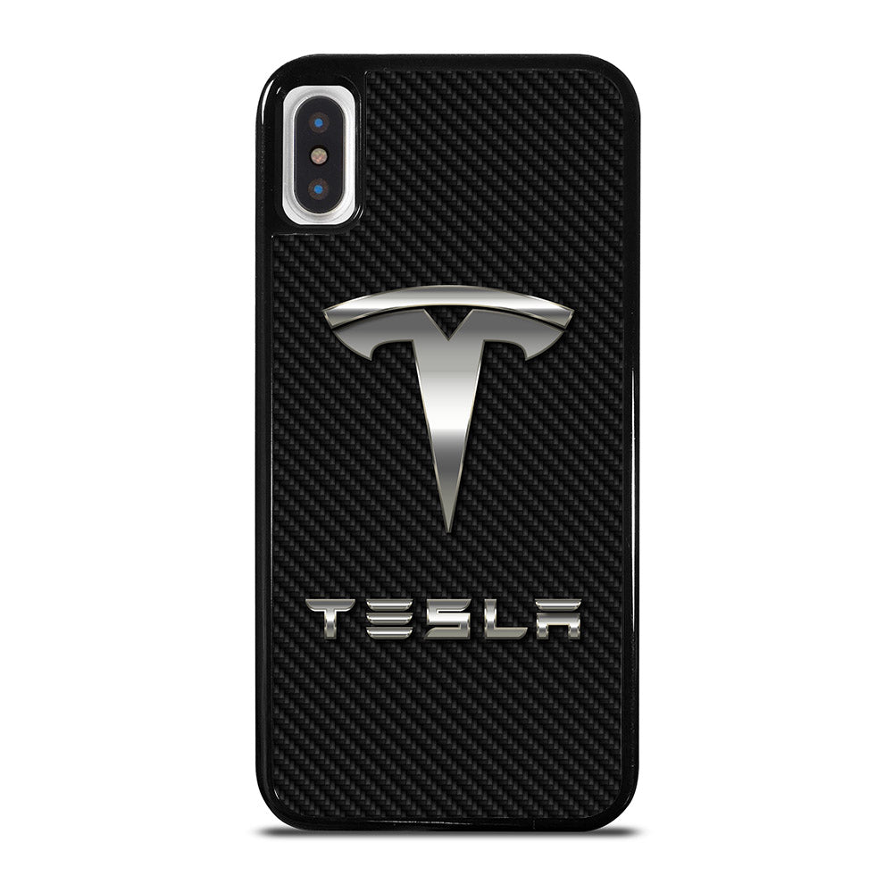 TESLA CARBON LOGO iPhone X / XS Case Cover