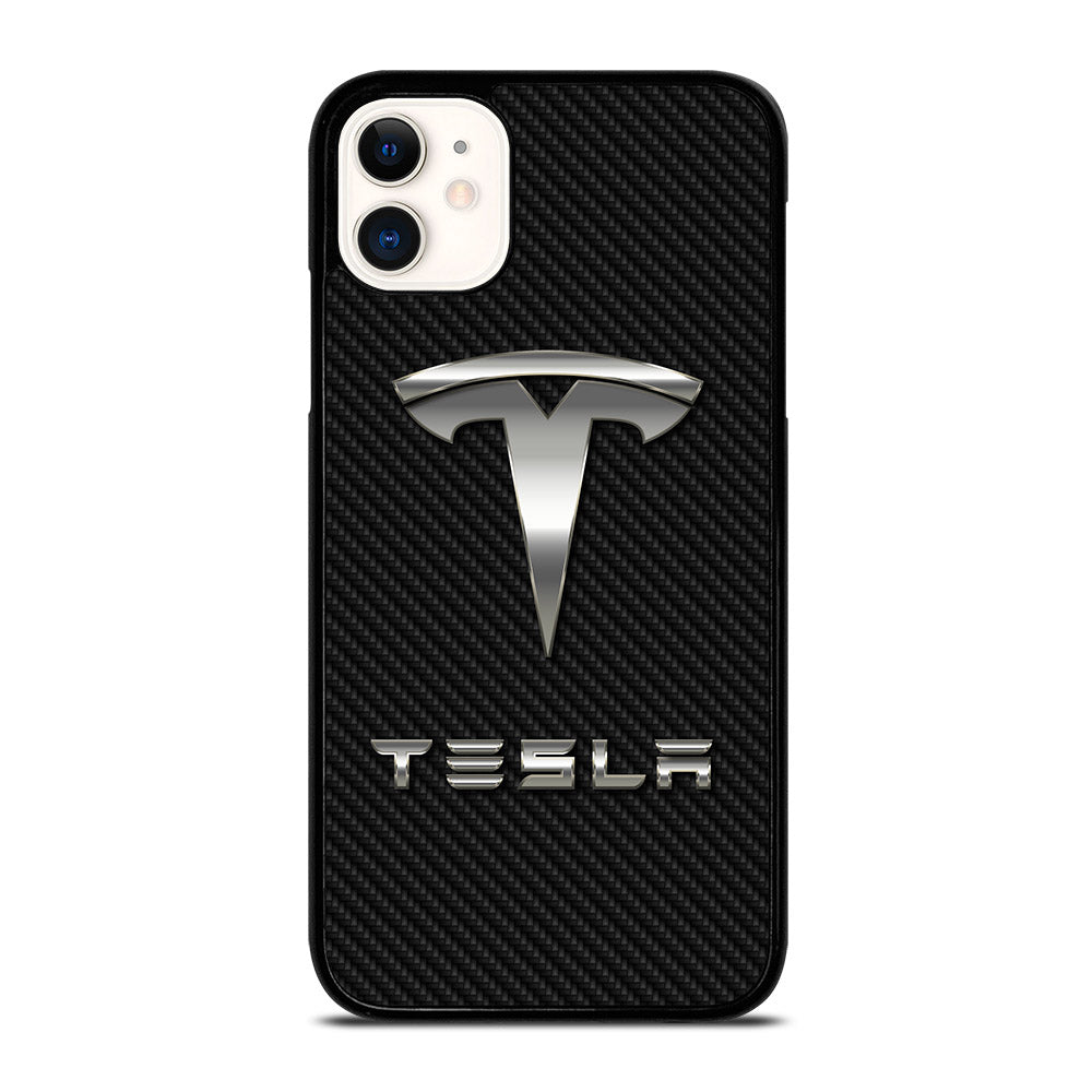 TESLA CARBON LOGO iPhone 11 Case Cover