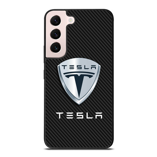 TESLA LOGO CARBON Samsung Galaxy S22 Plus Case Cover