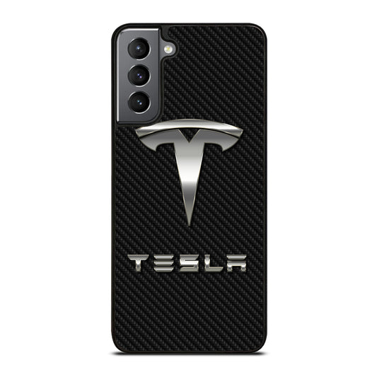 TESLA CARBON LOGO Samsung Galaxy S21 Plus Case Cover