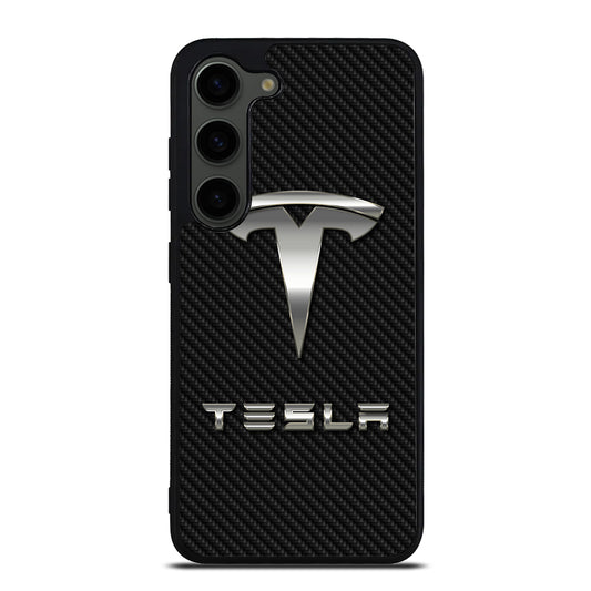 TESLA CARBON LOGO Samsung Galaxy S23 Plus Case Cover