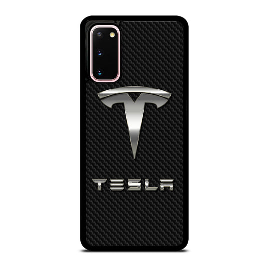 TESLA CARBON LOGO Samsung Galaxy S20 Case Cover