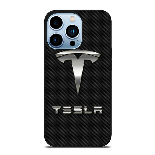 TESLA CARBON LOGO iPhone 13 Pro Max Case Cover