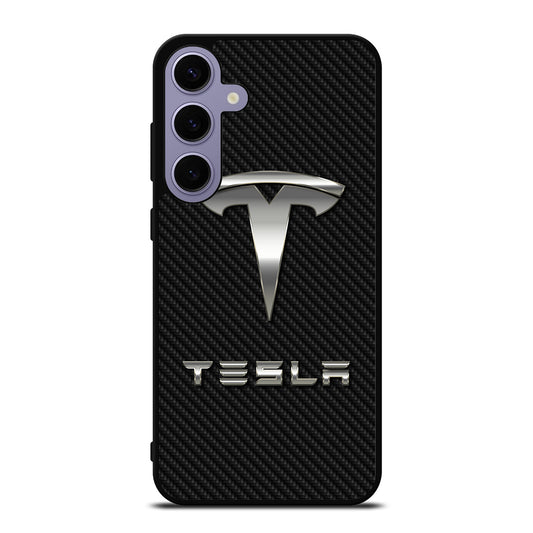 TESLA CARBON LOGO Samsung Galaxy S24 Plus Case Cover