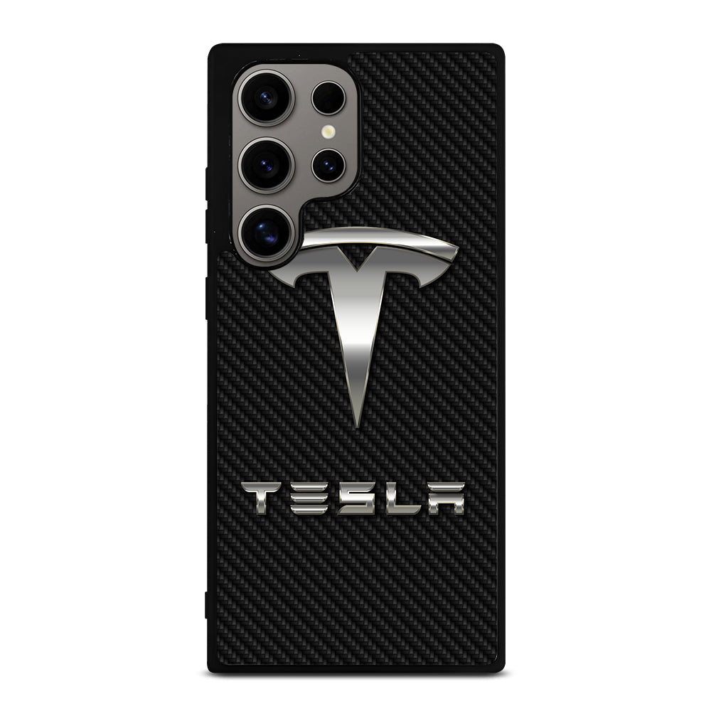 TESLA CARBON LOGO Samsung Galaxy S24 Ultra Case Cover