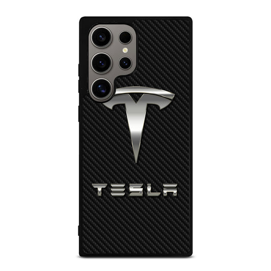 TESLA CARBON LOGO Samsung Galaxy S24 Ultra Case Cover