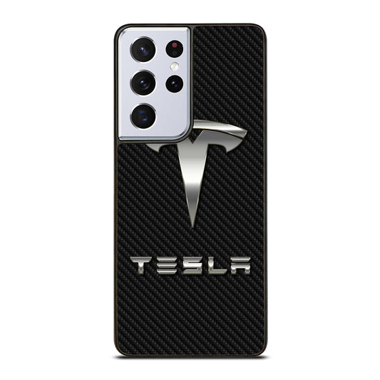 TESLA CARBON LOGO Samsung Galaxy S21 Ultra Case Cover