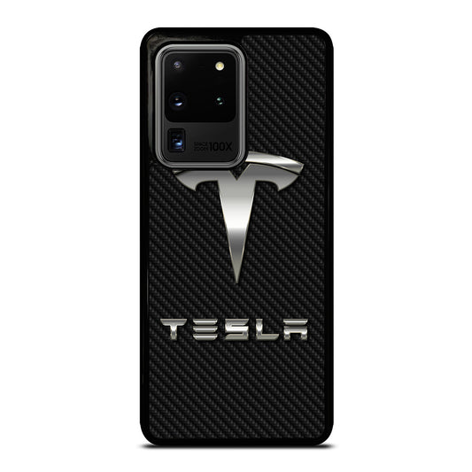 TESLA CARBON LOGO Samsung Galaxy S20 Ultra Case Cover
