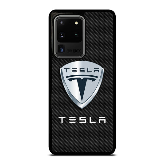TESLA LOGO CARBON Samsung Galaxy S20 Ultra Case Cover