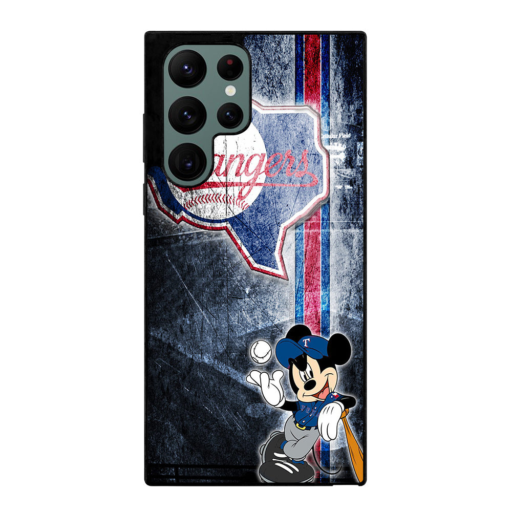 TEXAS RANGERS MICKEY MOUSE Samsung Galaxy S22 Ultra Case Cover