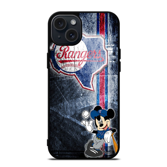 TEXAS RANGERS MICKEY MOUSE iPhone 15 Plus Case Cover