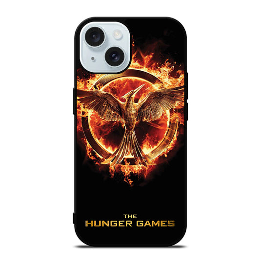 THE HUNGER GAMES BLACK LOGO iPhone 15 Case Cover