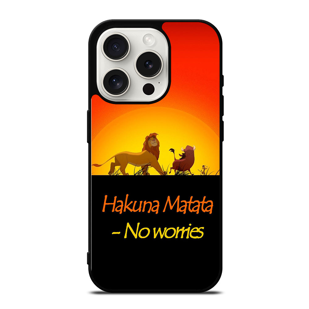 THE LION KING HAKUNA MATATA 2 iPhone 15 Pro Case Cover