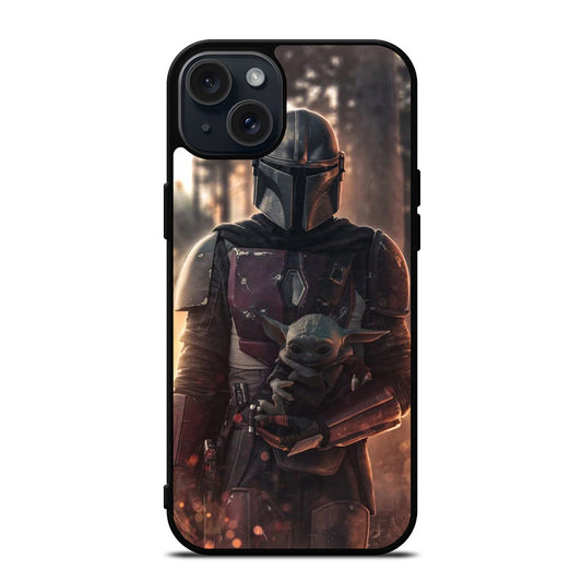 THE MANDALORIAN AND BABY YODA iPhone 15 Plus Case Cover