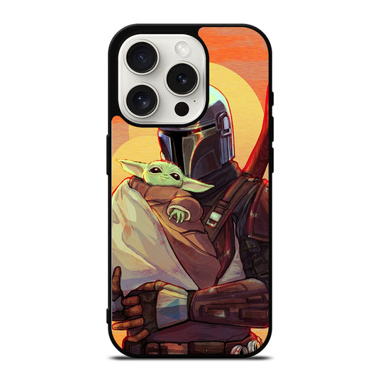 THE MANDALORIAN AND BABY YODA 2 iPhone 15 Pro Case Cover