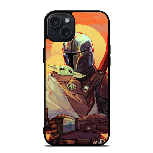 THE MANDALORIAN AND BABY YODA 2 iPhone 15 Plus Case Cover