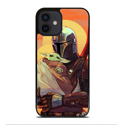 THE MANDALORIAN AND BABY YODA 2 iPhone 12 Mini Case Cover