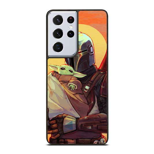 THE MANDALORIAN AND BABY YODA 2 Samsung Galaxy S21 Ultra Case Cover