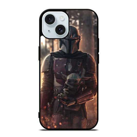 THE MANDALORIAN AND BABY YODA iPhone 15 Case Cover