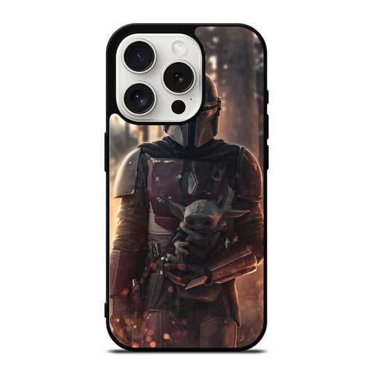 THE MANDALORIAN AND BABY YODA iPhone 15 Pro Case Cover