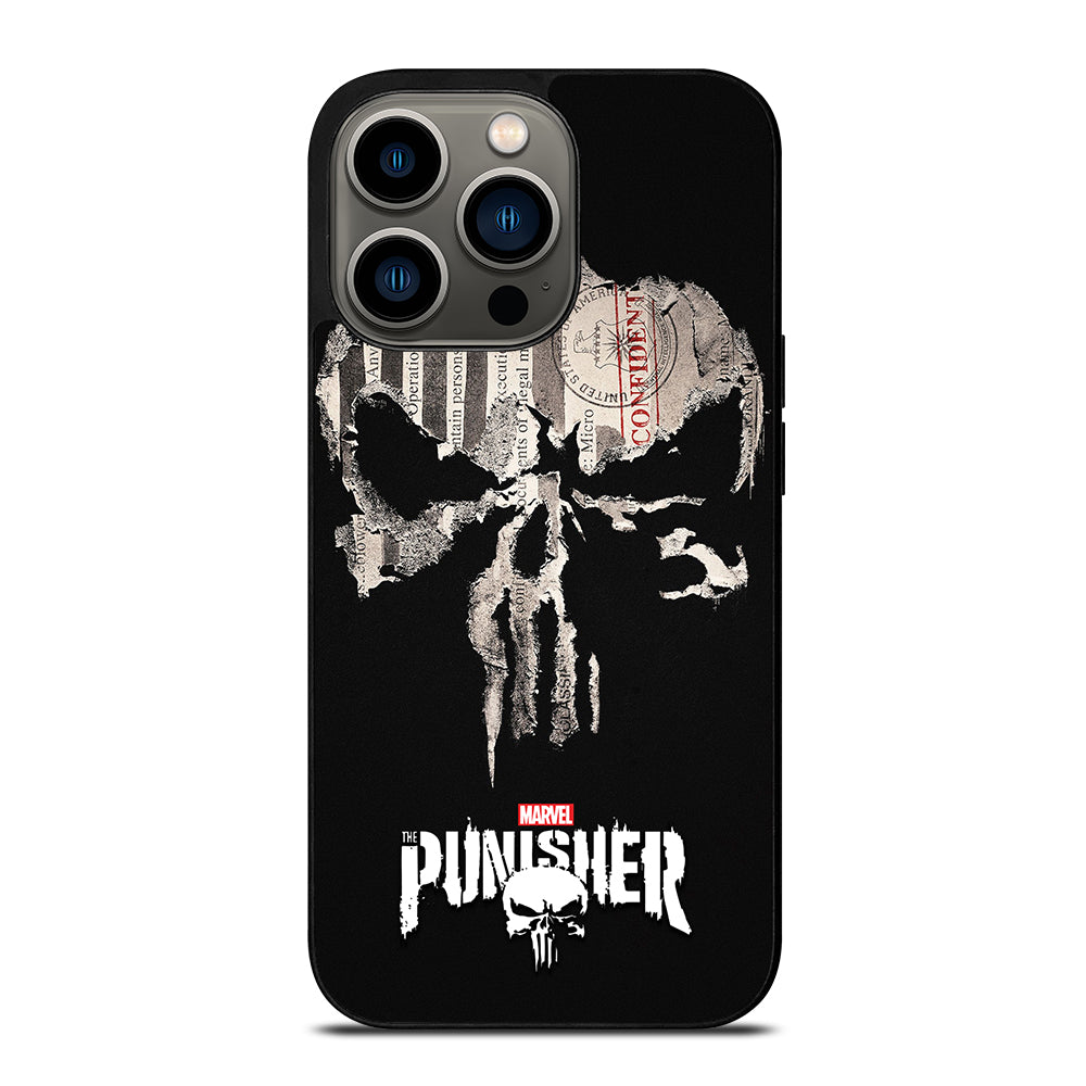 THE PUNISHER MARVEL SKULL LOGO 1 iPhone 13 Pro Case Cover