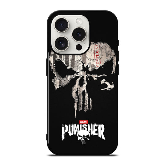 THE PUNISHER MARVEL SKULL LOGO 1 iPhone 15 Pro Case Cover
