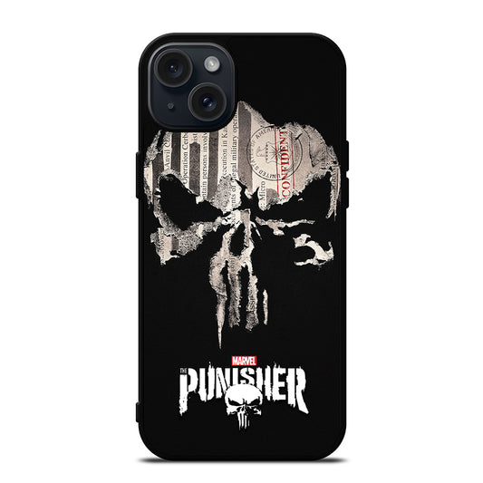 THE PUNISHER MARVEL SKULL LOGO 1 iPhone 15 Plus Case Cover