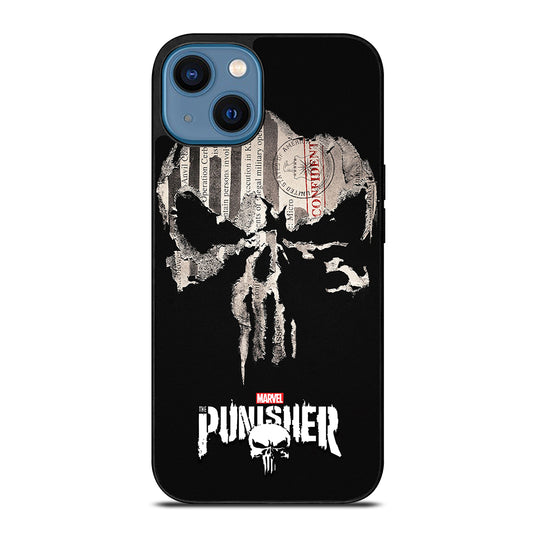 THE PUNISHER MARVEL SKULL LOGO 1 iPhone 14 Case Cover