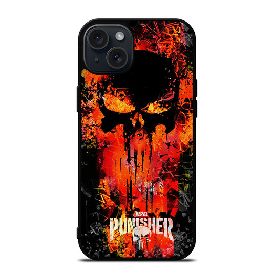 THE PUNISHER MARVEL SKULL LOGO 2 iPhone 15 Plus Case Cover