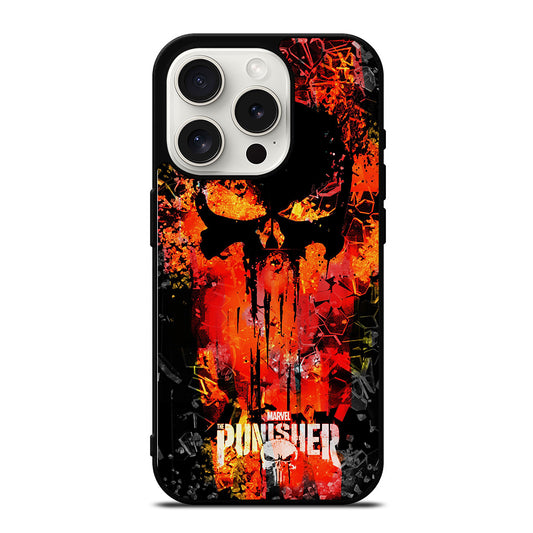 THE PUNISHER MARVEL SKULL LOGO 2 iPhone 15 Pro Case Cover