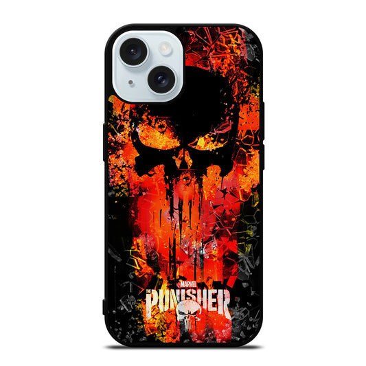 THE PUNISHER MARVEL SKULL LOGO 2 iPhone 15 Case Cover
