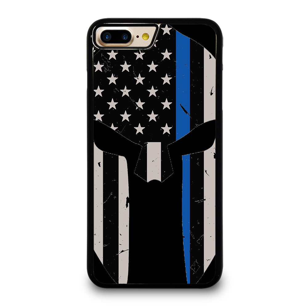THIN BLUE LINE PUNISHER SKULL 1 iPhone 7 / 8 Plus Case Cover