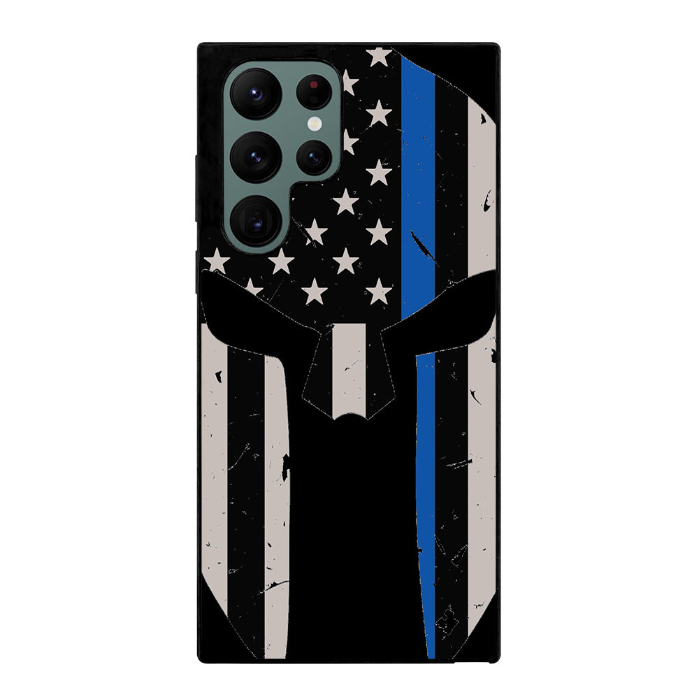 THIN BLUE LINE PUNISHER SKULL 1 Samsung Galaxy S22 Ultra Case Cover