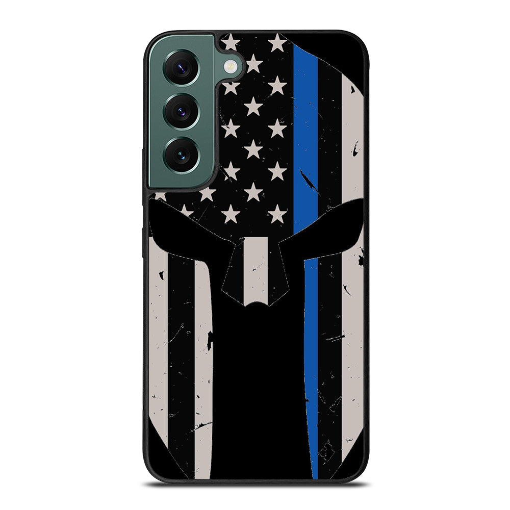 THIN BLUE LINE PUNISHER SKULL 1 Samsung Galaxy S22 Case Cover