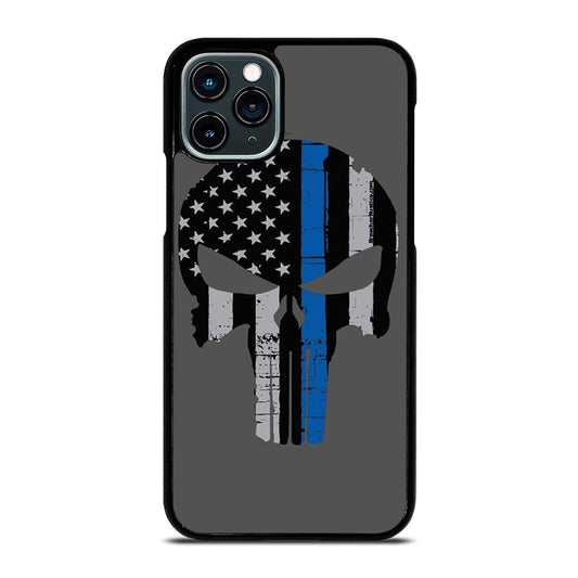 THIN BLUE LINE PUNISHER SKULL 2 iPhone 11 Pro Case Cover