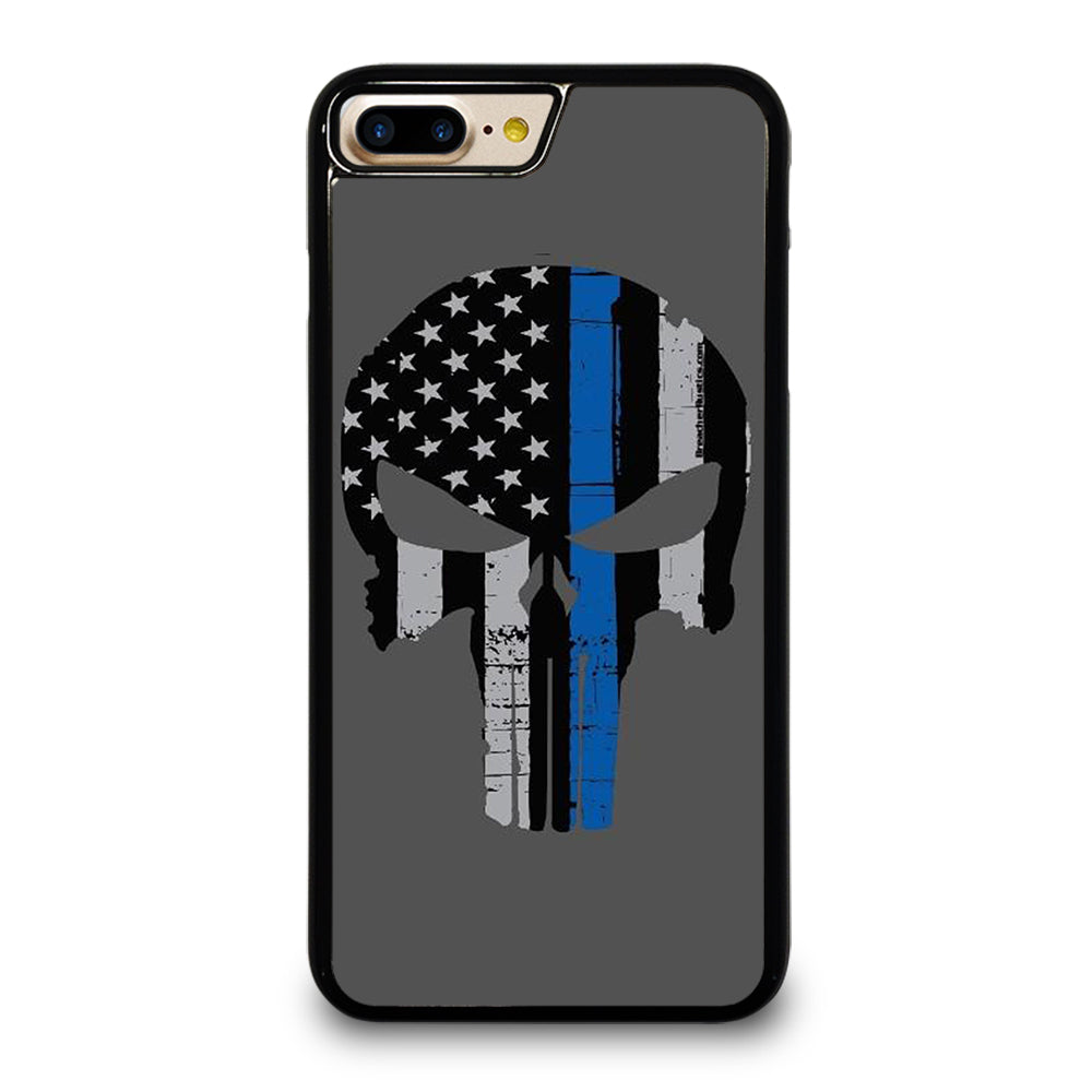 THIN BLUE LINE PUNISHER SKULL 2 iPhone 7 / 8 Plus Case Cover