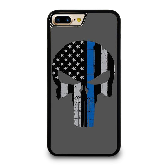 THIN BLUE LINE PUNISHER SKULL 2 iPhone 7 / 8 Plus Case Cover