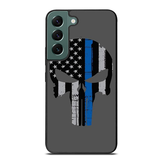 THIN BLUE LINE PUNISHER SKULL 2 Samsung Galaxy S22 Case Cover