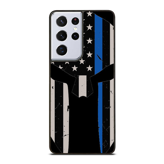 THIN BLUE LINE PUNISHER SKULL 1 Samsung Galaxy S21 Ultra Case Cover