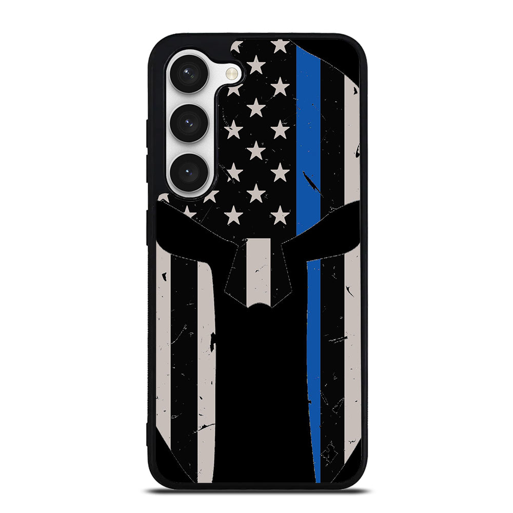 THIN BLUE LINE PUNISHER SKULL 1 Samsung Galaxy S23 Case Cover