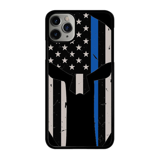 THIN BLUE LINE PUNISHER SKULL 1 iPhone 11 Pro Max Case Cover