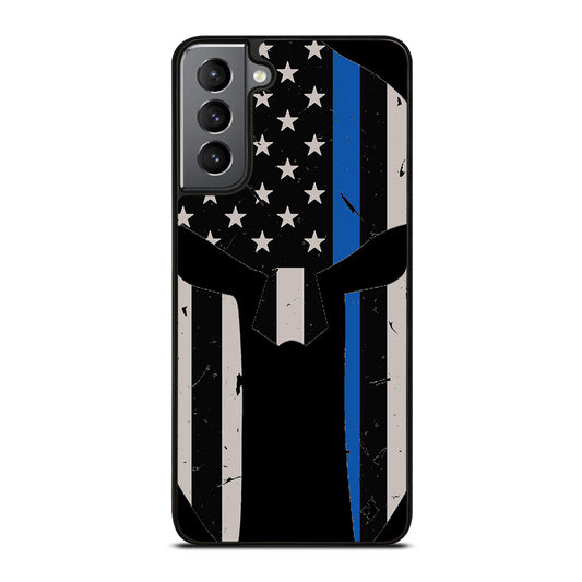 THIN BLUE LINE PUNISHER SKULL 1 Samsung Galaxy S21 Plus Case Cover