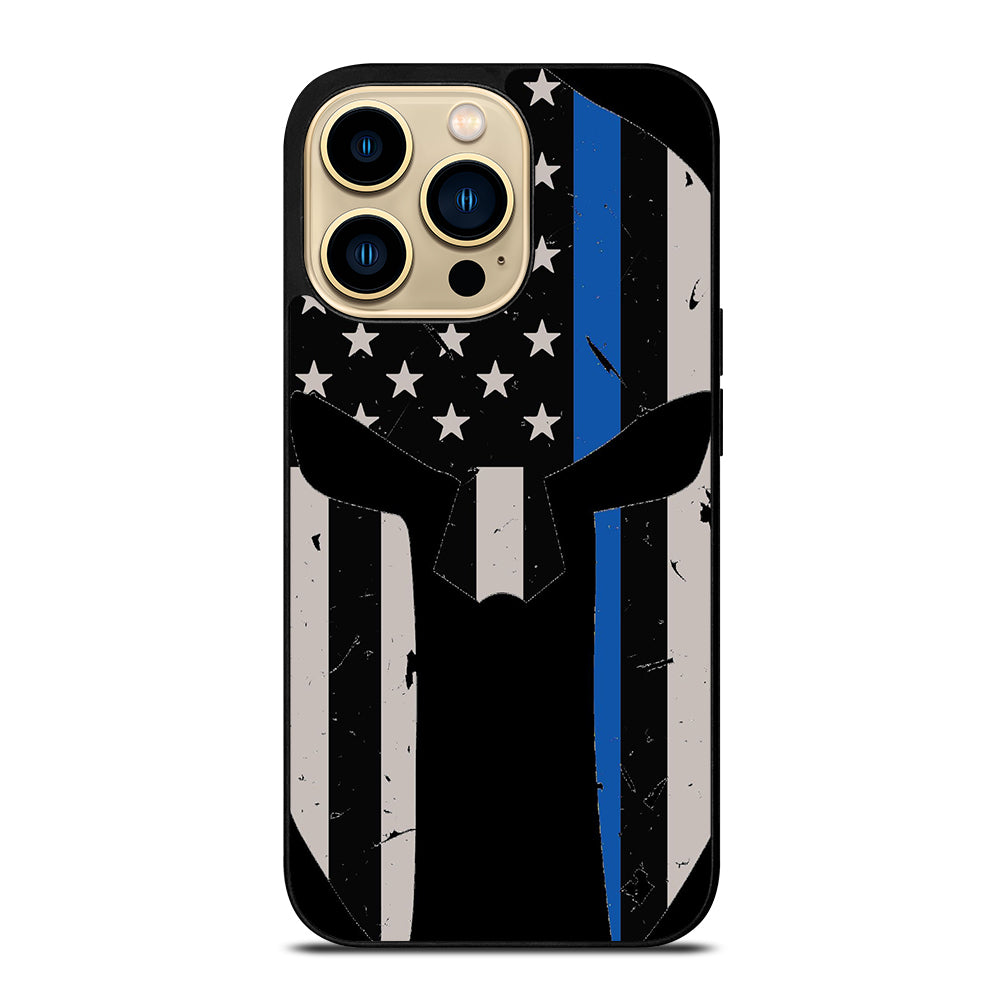THIN BLUE LINE PUNISHER SKULL 1 iPhone 14 Pro Max Case Cover