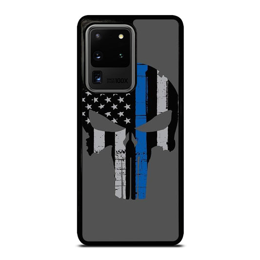 THIN BLUE LINE PUNISHER SKULL 2 Samsung Galaxy S20 Ultra Case Cover