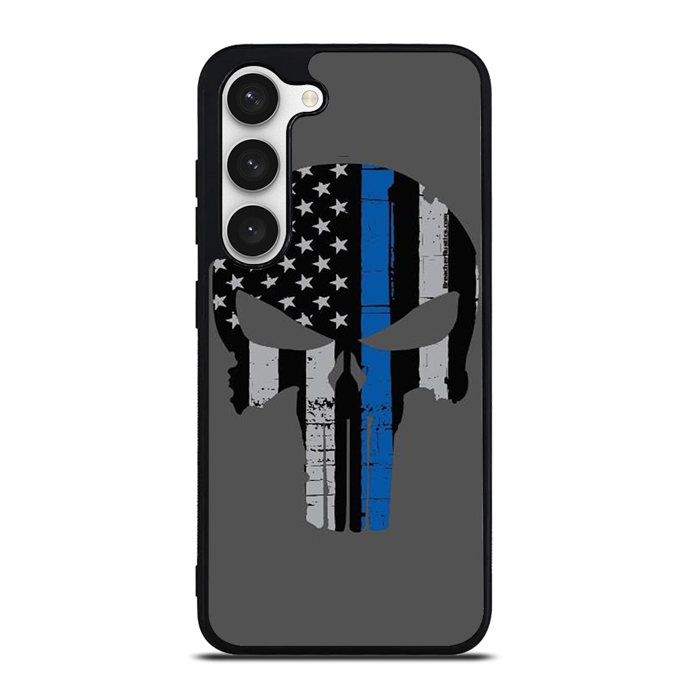 THIN BLUE LINE PUNISHER SKULL 2 Samsung Galaxy S23 Case Cover