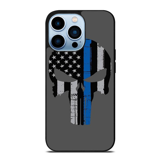 THIN BLUE LINE PUNISHER SKULL 2 iPhone 13 Pro Max Case Cover
